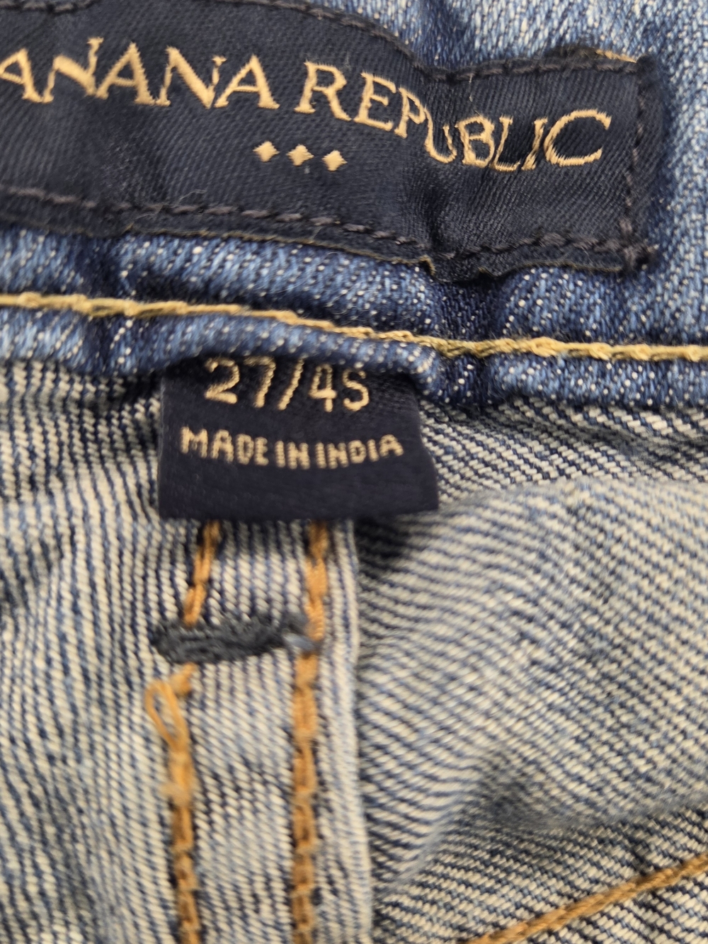 Banana Republic Jeans Size 27 Women's Blue Denim Jeans - Classic Straight Fit - Picture 7 of 9